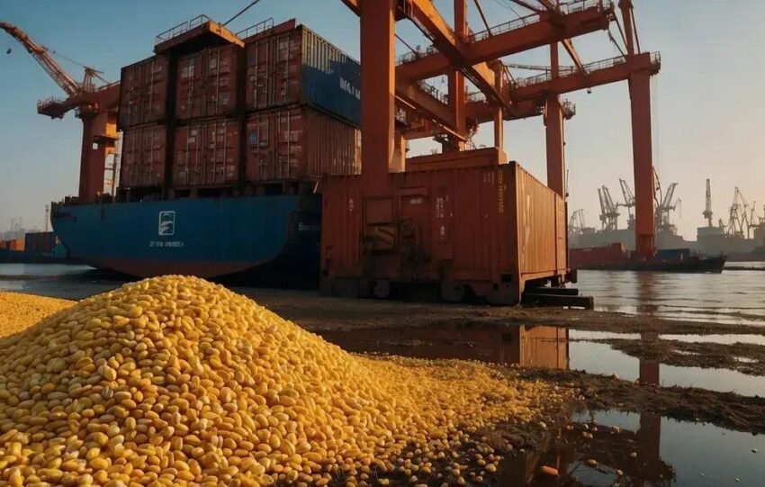 Importações de milho pela China caem 11,5% no ano até julho; açúcar tem alta