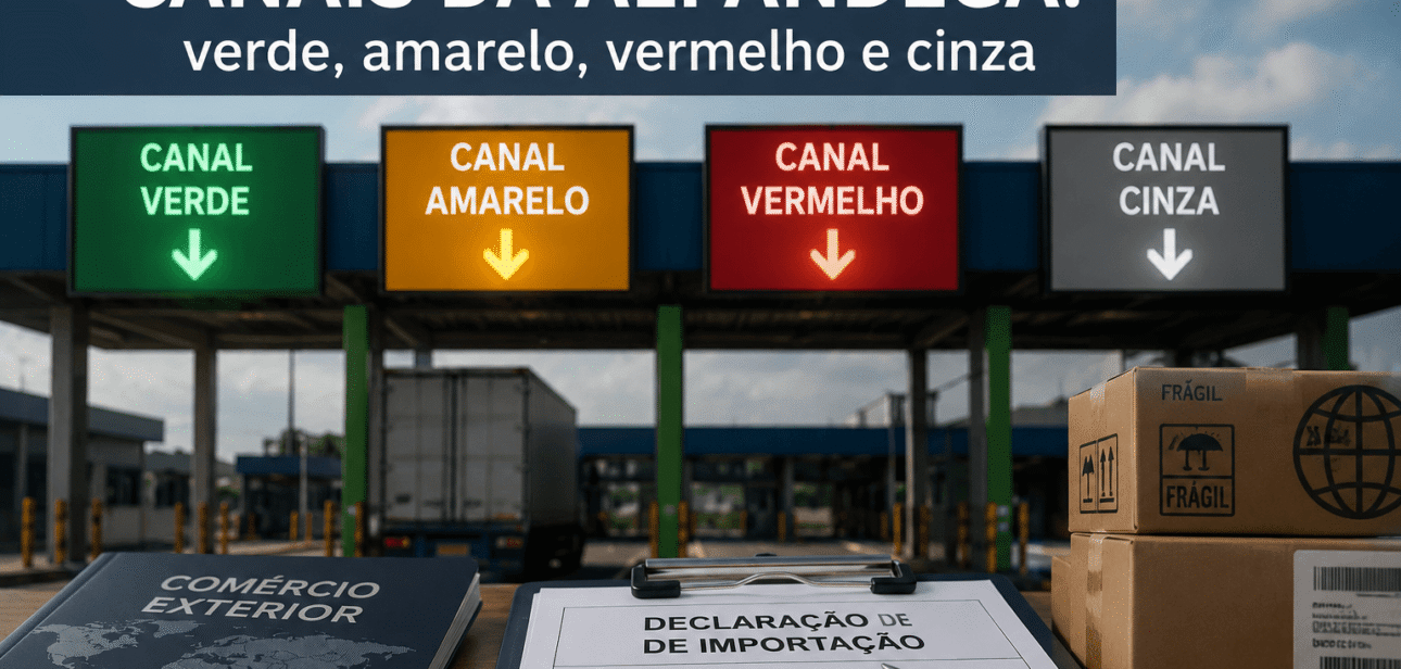 Os canais de parametrização indicam se sua importação está liberada ou não