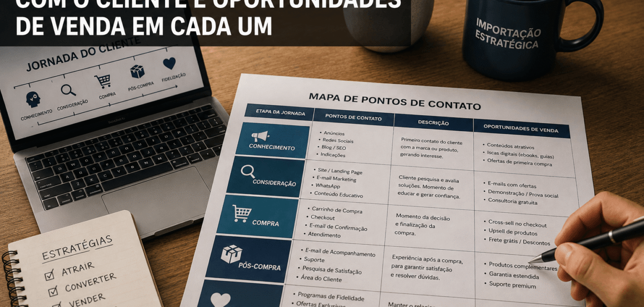 Todos os pontos de contato dos clientes são oportunidades de vendas