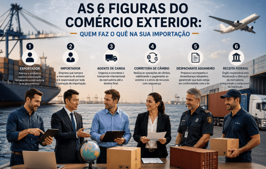As 6 Figuras do Comércio Exterior: Quem Faz o Quê na Sua Importação